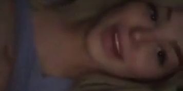 Hot Blonde Public Masturbates in Car on Parking