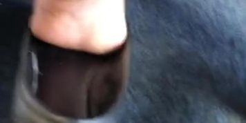 My Co- Worker again today with very sweaty dirty feet and shoeplay