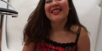 Busty asian gf fucked hard on a photoshoot