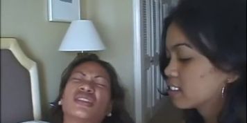 Asian hookers orgy getting fucked by 1 White guy, very long video