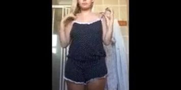 Busty girl get naked (compilation)