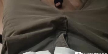 Sucking my mans hard dick like a pro