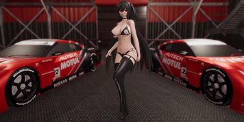 Azur lane Taihou Race Queen MMD