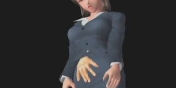 Anime hot babe teased in her sexual fantasy