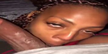 Ebony Milf Sucks Daddy&rsquo;s BBC On The Rooftop!