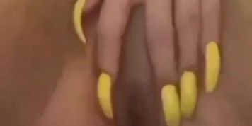 Koldkasesky strokes her long thick dick