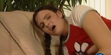 Euro teen double tamed by older guys