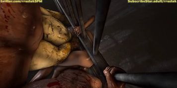 Lara Croft fucked brutally in every hole in Prison 3D Animation (Jamie Lee, Lara Craft)