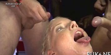 Babes get cumshot shower - video 20