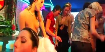 Bisexual brides fucks in public