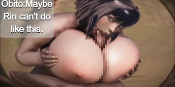 Hinata is titfucking obito's cock