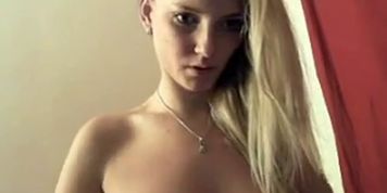 Shes a hot blonde with big boobs and ass