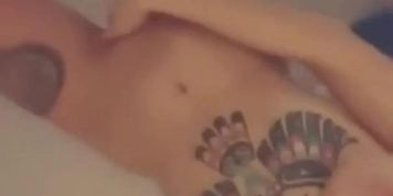 Hot Tattooed Girl Playing with Sex Toys