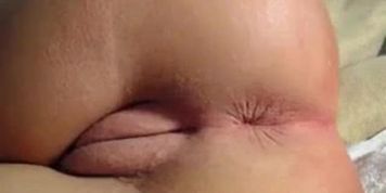 Horny amateur teen showing her perfect holes close up