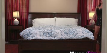 Lesbian teen rides strapon toy