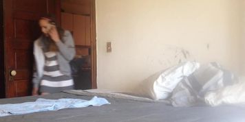 Big ass Cheating wife in hotel room