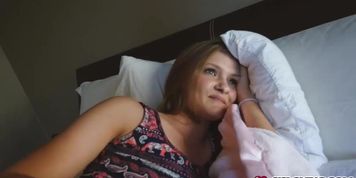 An early dick blowjob by Paisley Brooks sweet mouth