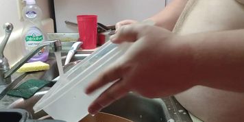 A man doing the dishes!!!   PT. 1