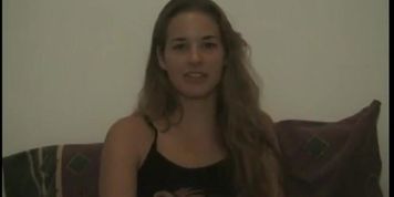 Beautiful chicks getting interviewed before they get fucked