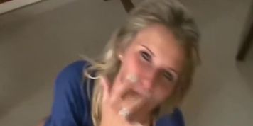 Sexy wife abused by boss on business trip