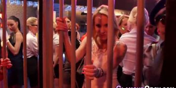 Party babes give blowjobs