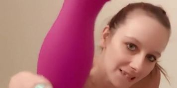 Demons little fuck toy makes her cum rough