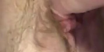 Lexii Sapphire fucks herself with massive dildo with a creamy pussy. 