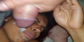 Lick my ass and cum on face. Facial latina.