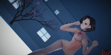 MMD R18 Nude Sexy Mitsu - Lean On - 1091