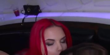Real party amateurs munching on stripper dick