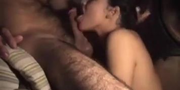 she takes a rough DT but gets her reward  a big load.
