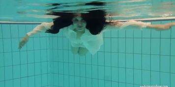 Big boobs Kristy small tits Petra underwater