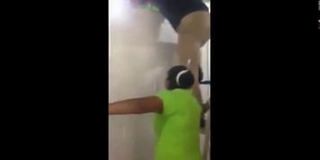 Horny Lesbian Caught In Dressing