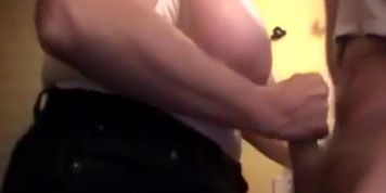 Big boobs handjob