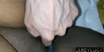 Cum on Juicy Lucy's sexy black panties (Silky Black)