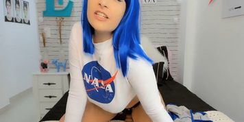 Cosplay Girl Earth Chan Dirty Talk - Dice Game - Riding On Dildo Cumming On Tits And Mouth (Emanuelly Raquel)