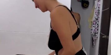 Stepsis Finds A Cock While Organizing The Room &ndash; Pov Teen Blowjob