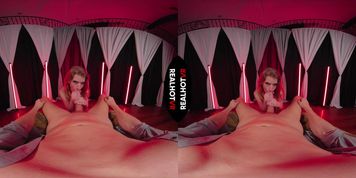Octavia Red Stretches For A Giant Creampie