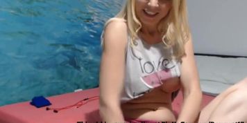 Hot College Blonde With Big Tits...