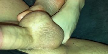Amateur footjob #79 feet ballbusting with great soles screw till cum