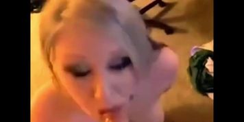 Cum Facial For Big Tits Teen Chick Who Gives Handjob &Amp; Blowjob