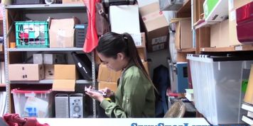 Asian teen shoplifter ram
