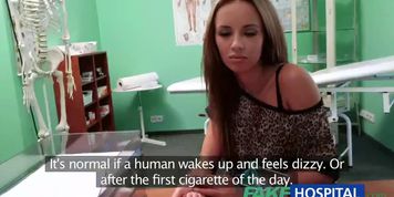 FAKE HOSPITAL - hot young babe having special treatment from doctor pov creampie