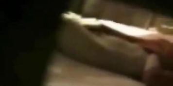 Nasty brunette masturbates and jams her boobs in the motel