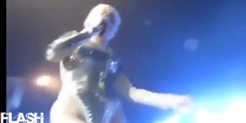 Miley Cyrus Lets Danish Concert Guys Feel Her Up