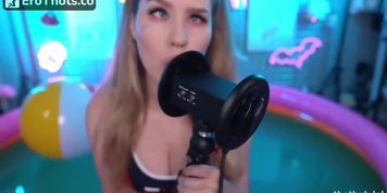 Asmr MOOD ear licking in water