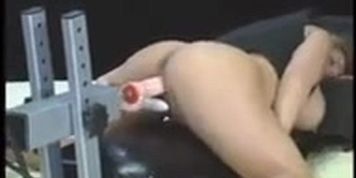 really attractive & adorable blonde milf enjoys getting fucked rough by machine