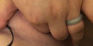 Teen plays with her fat, wet pussy pt 2