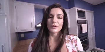 Big Tit MILF Thanks Her Stepson for Fixing Her Car with a Blowjob