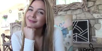 Blonde teen Blair Williams rides long schlong (Long Rod, Long rod)
